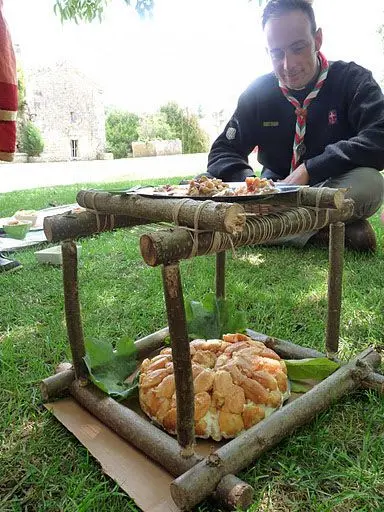 Un beau gateau réalisé grâce aux courses de l'intendant