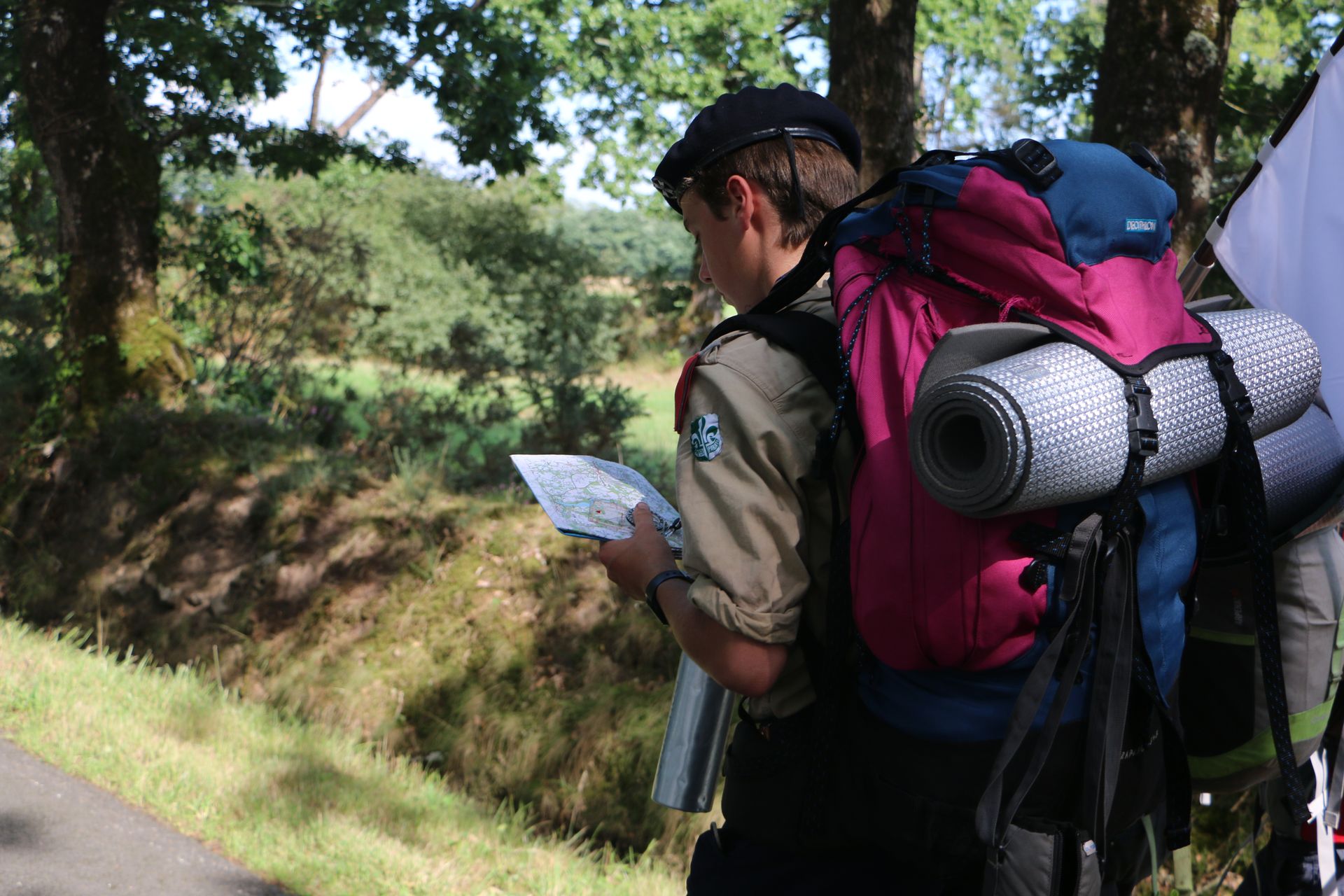 @AGSE - Jospeh Drouet En avant pour l'aventure, un scout avec sa carte