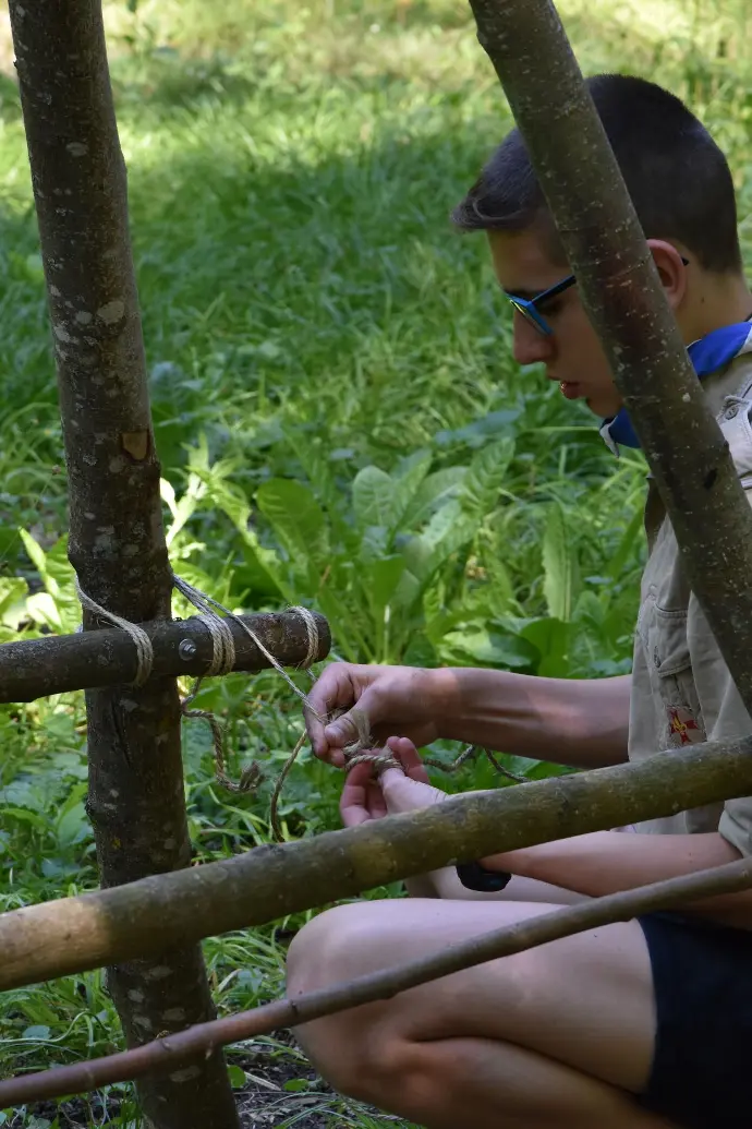 Brelage entre deux bouts de bois