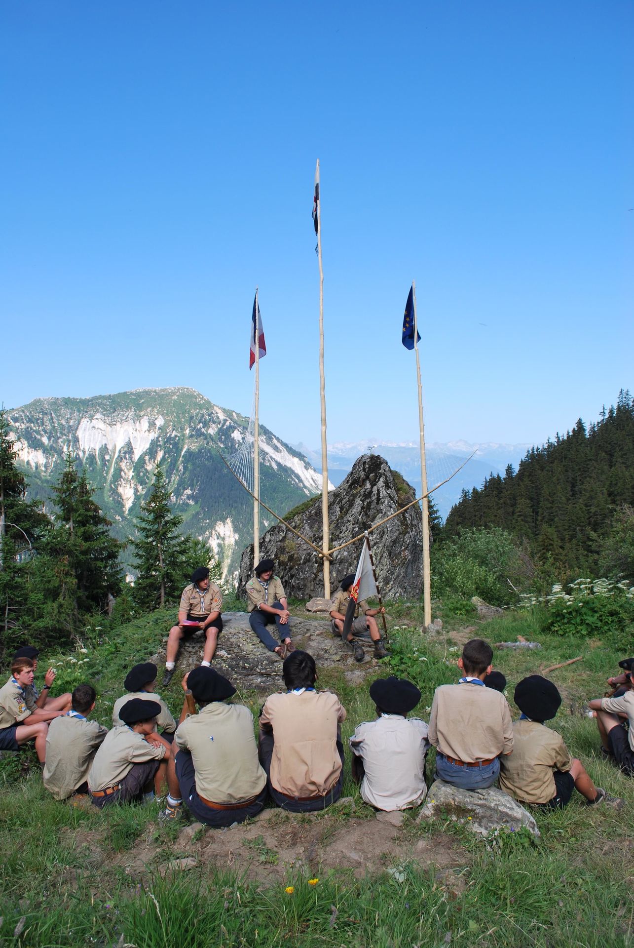 Beau et majestueux milieu qu'est la montagne, ardus pour le pionnier